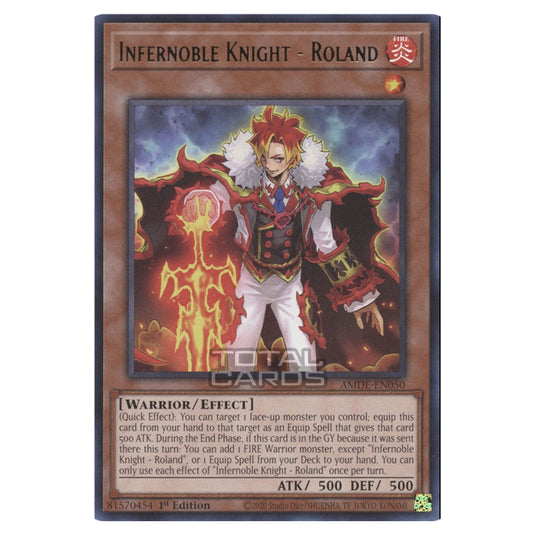Yu-Gi-Oh! - Amazing Defenders - Infernoble Knight - Roland (Rare) AMDE-EN050