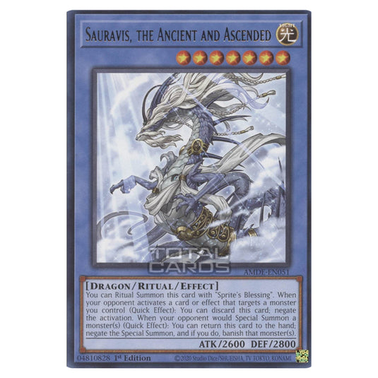 Yu-Gi-Oh! - Amazing Defenders - Sauravis, the Ancient and Ascended (Rare) AMDE-EN051