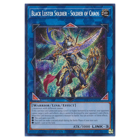 Yu-Gi-Oh! - Battles of Legend: Chapter 1 - Black Luster Soldier - Soldier of Chaos (Secret Rare) BLC1-EN002