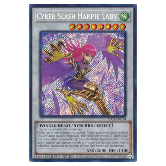 Yu-Gi-Oh! - Battles of Legend: Chapter 1 - Cyber Slash Harpie Lady (Secret Rare) BLC1-EN010