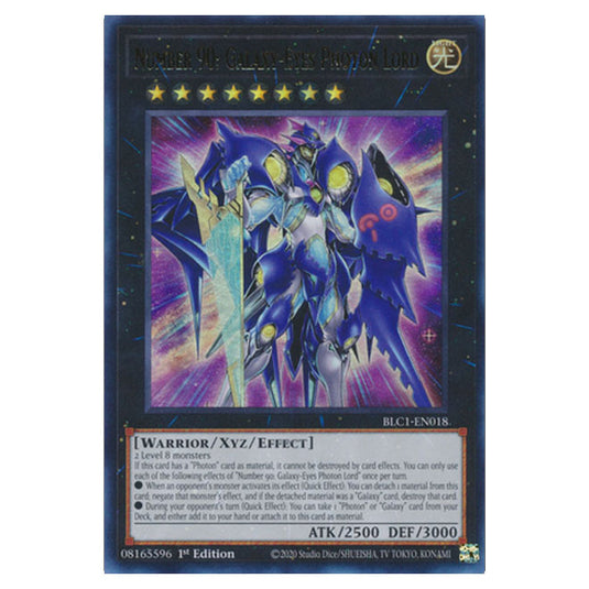 Yu-Gi-Oh! - Battles of Legend: Chapter 1 - Number 90: Galaxy-Eyes Photon Lord (Silver) (Ultra Rare) BLC1-EN018a