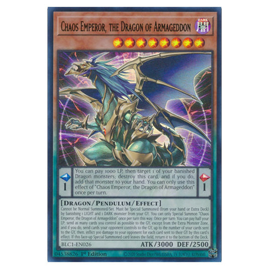 Yu-Gi-Oh! - Battles of Legend: Chapter 1 - Chaos Emperor, the Dragon of Armageddon (Gold) (Ultra Rare) BLC1-EN026