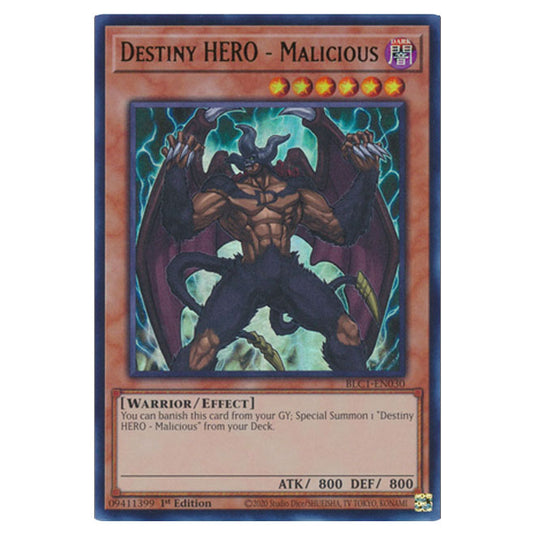 Yu-Gi-Oh! - Battles of Legend: Chapter 1 - Destiny HERO - Malicious (Gold) (Ultra Rare) BLC1-EN030