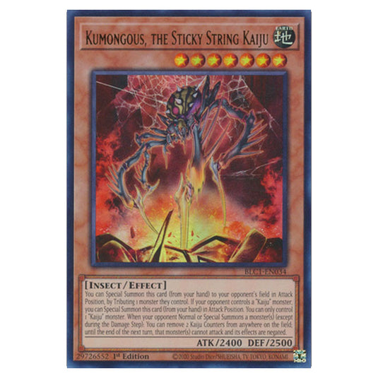 Yu-Gi-Oh! - Battles of Legend: Chapter 1 - Kumongous, the Sticky String Kaiju (Gold) (Ultra Rare) BLC1-EN034