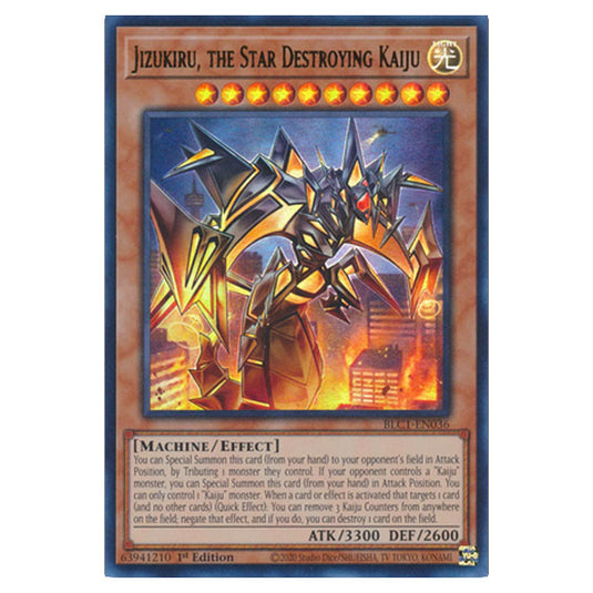 Yu-Gi-Oh! - Battles of Legend: Chapter 1 - Jizukiru, the Star Destroying Kaiju (Gold) (Ultra Rare) BLC1-EN036