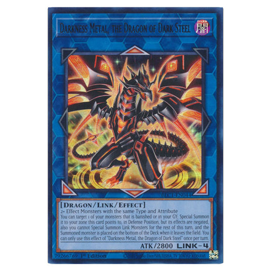 Yu-Gi-Oh! - Battles of Legend: Chapter 1 - Darkness Metal, the Dragon of Dark Steel (Gold) (Ultra Rare) BLC1-EN044