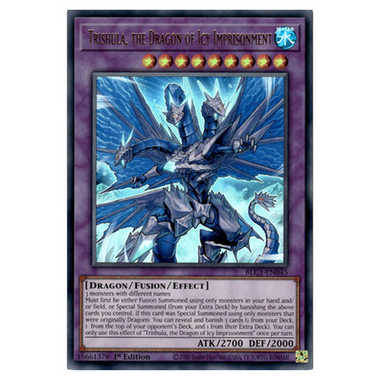 Yu-Gi-Oh! - Battles of Legend: Chapter 1 - Trishula, the Dragon of Icy Imprisonment (Gold) (Ultra Rare) BLC1-EN045