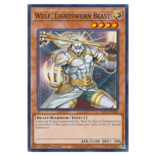 Yu-Gi-Oh! - Battles of Legend: Chapter 1 - Wulf, Lightsworn Beast (Common) BLC1-EN058
