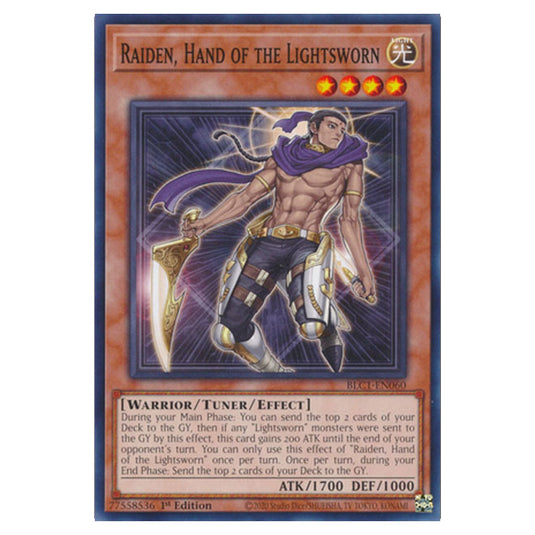 Yu-Gi-Oh! - Battles of Legend: Chapter 1 - Raiden, Hand of the Lightsworn (Common) BLC1-EN060