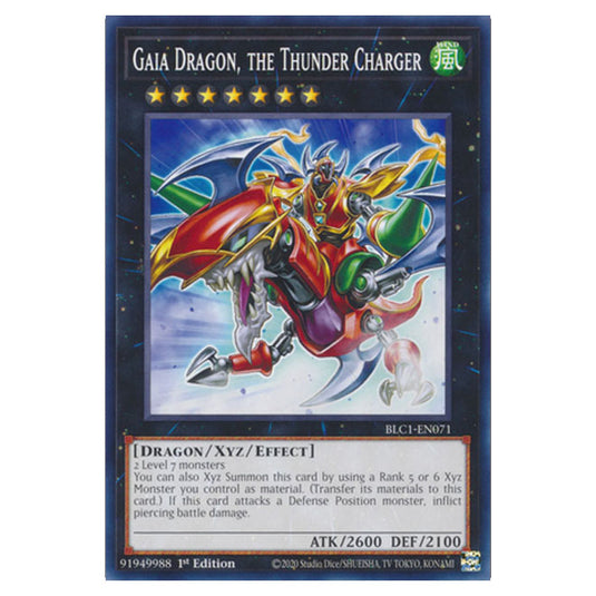 Yu-Gi-Oh! - Battles of Legend: Chapter 1 - Gaia Dragon, the Thunder Charger (Common) BLC1-EN071