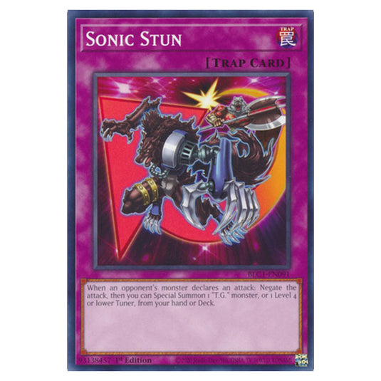 Yu-Gi-Oh! - Battles of Legend: Chapter 1 - Sonic Stun (Common) BLC1-EN091