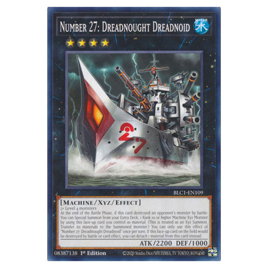 Yu-Gi-Oh! - Battles of Legend: Chapter 1 - Number 27: Dreadnought Dreadnoid (Common) BLC1-EN109