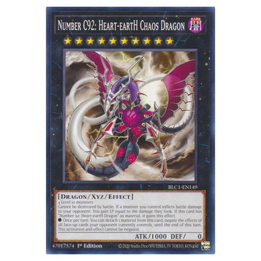 Yu-Gi-Oh! - Battles of Legend: Chapter 1 - Number C92: Heart-eartH Chaos Dragon (Common) BLC1-EN149
