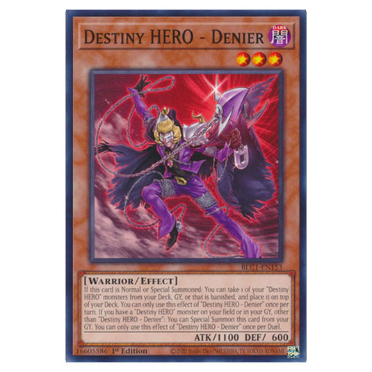 Yu-Gi-Oh! - Battles of Legend: Chapter 1 - Destiny HERO - Denier (Common) BLC1-EN153