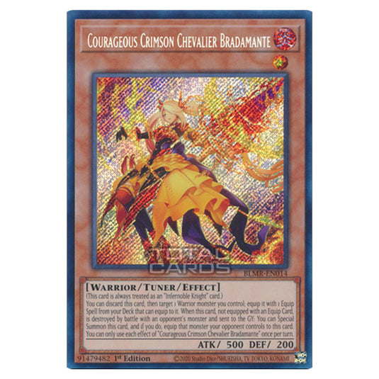 Yu-Gi-Oh! - Battles of Legend: Monstrous Revenge - Courageous Crimson Chevalier Bradamante (Secret Rare) BLMR-EN014