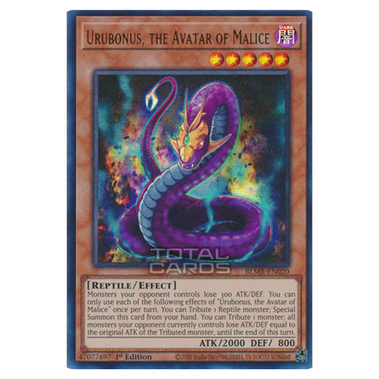 Yu-Gi-Oh! - Battles of Legend: Monstrous Revenge - Urubonus, the Avatar of Malice (Ultra Rare) BLMR-EN020