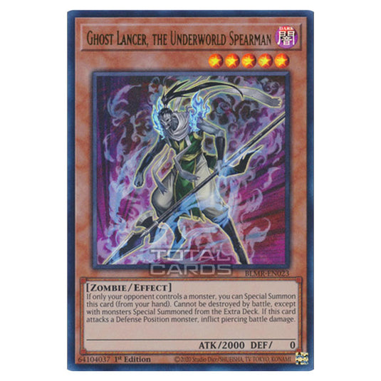 Yu-Gi-Oh! - Battles of Legend: Monstrous Revenge - Ghost Lancer, the Underworld Spearman (Ultra Rare) BLMR-EN023