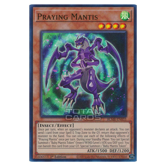 Yu-Gi-Oh! - Battles of Legend: Monstrous Revenge - Praying Mantis (Ultra Rare) BLMR-EN033