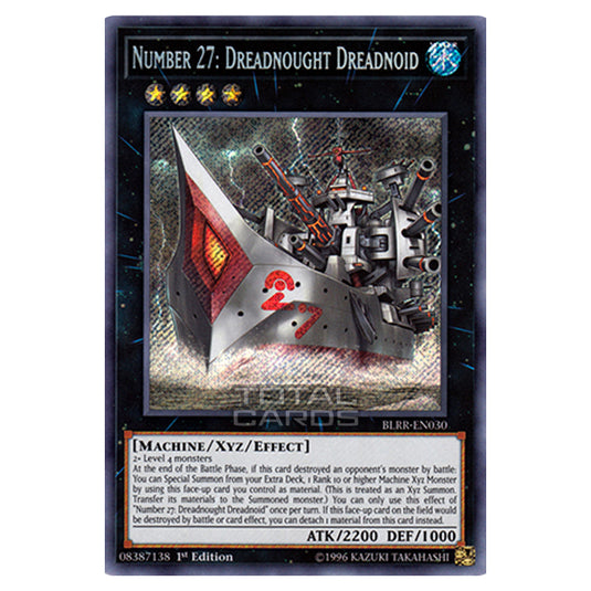 Yu-Gi-Oh! - Battles of Legend: Relentless Revenge - Number 27: Dreadnought Dreadnoid (Secret Rare) BLRR-EN030