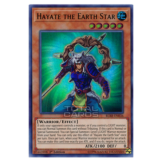 Yu-Gi-Oh! - Battles of Legend: Relentless Revenge - Hayate the Earth Star (Ultra Rare) BLRR-EN036