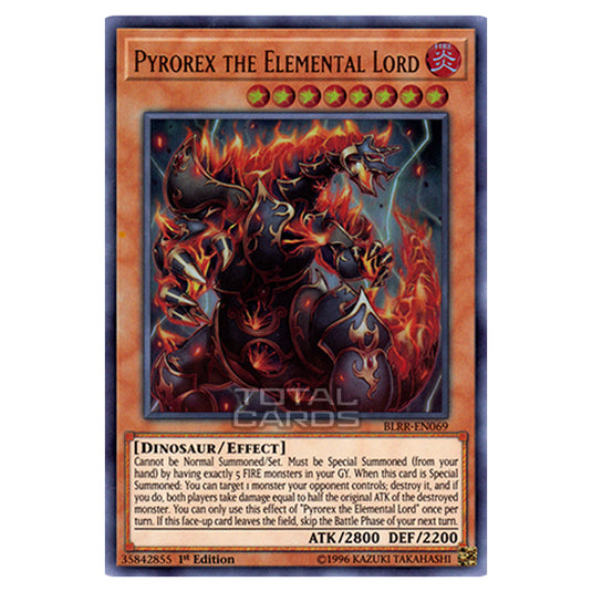 Yu-Gi-Oh! - Battles of Legend: Relentless Revenge - Pyrorex the Elemental Lord (Ultra Rare) BLRR-EN069