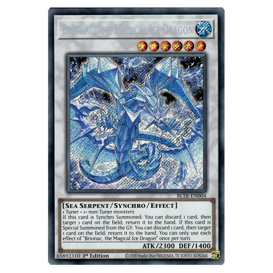 Brionac, the Magical Ice Dragon BLTR-EN004 card from the Yu-Gi-Oh! set Battles of Legend: Terminal Revenge