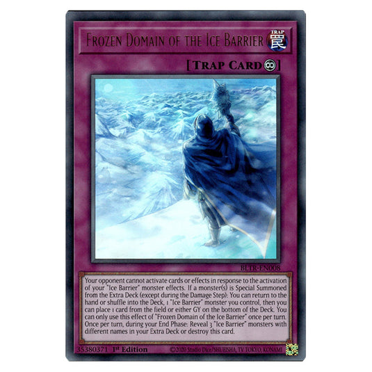 Frozen Domain of the Ice Barrier BLTR-EN008 card from the Yu-Gi-Oh! set Battles of Legend: Terminal Revenge