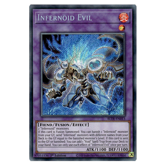 Infernoid Evil BLTR-EN013 card from the Yu-Gi-Oh! set Battles of Legend: Terminal Revenge