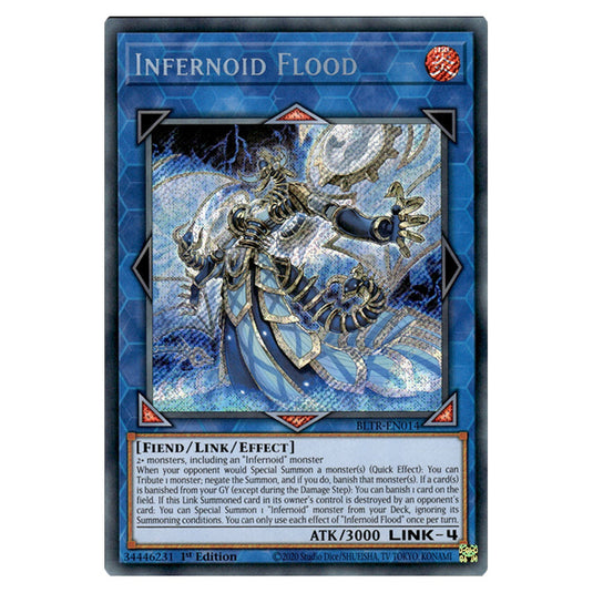 Infernoid Flood BLTR-EN014 card from the Yu-Gi-Oh! set Battles of Legend: Terminal Revenge