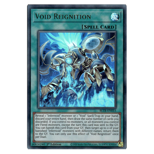 Void Reignition BLTR-EN015 card from the Yu-Gi-Oh! set Battles of Legend: Terminal Revenge