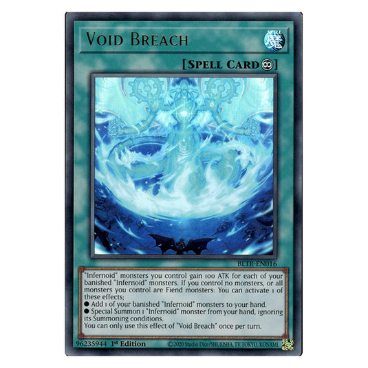 Void Breach BLTR-EN016 card from the Yu-Gi-Oh! set Battles of Legend: Terminal Revenge