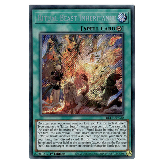 Ritual Beast Inheritance BLTR-EN020 card from the Yu-Gi-Oh! set Battles of Legend: Terminal Revenge