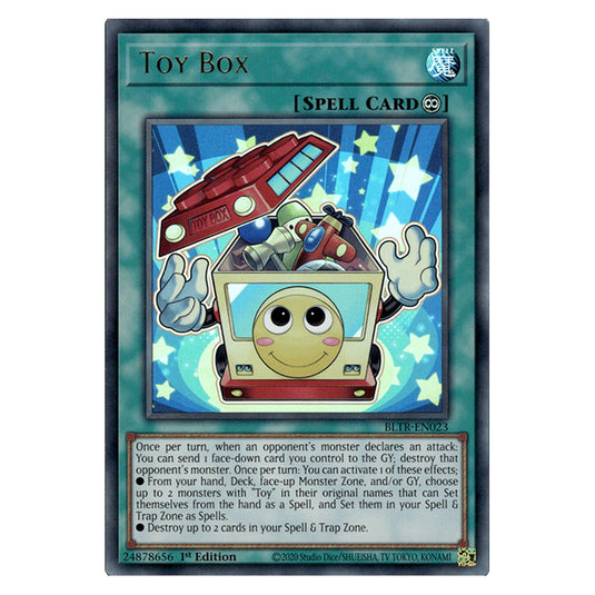 Toy Box BLTR-EN023 card from the Yu-Gi-Oh! set Battles of Legend: Terminal Revenge