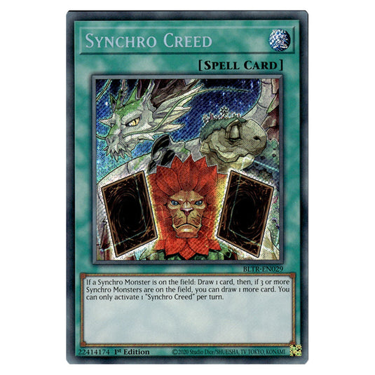 Synchro Creed BLTR-EN029 card from the Yu-Gi-Oh! set Battles of Legend: Terminal Revenge