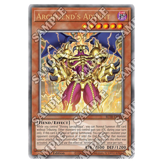 Archfiend's Advent BLTR-EN046a card from the Yu-Gi-Oh! set Battles of Legend: Terminal Revenge