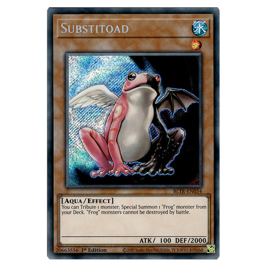 Substitoad BLTR-EN054 card from the Yu-Gi-Oh! set Battles of Legend: Terminal Revenge