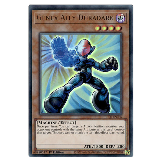 Genex Ally Duradark BLTR-EN056 card from the Yu-Gi-Oh! set Battles of Legend: Terminal Revenge