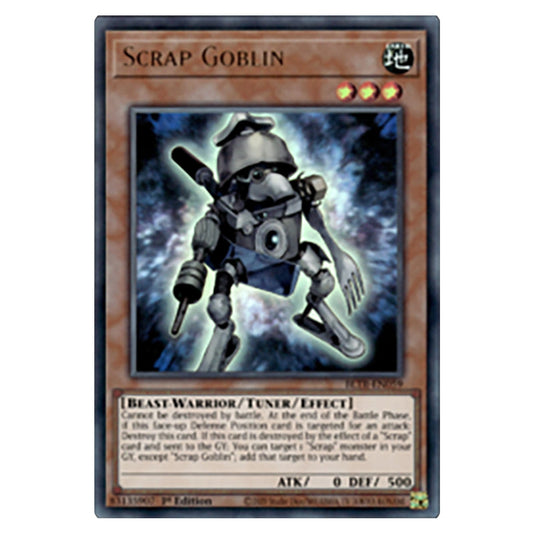 Scrap Goblin BLTR-EN059 card from the Yu-Gi-Oh! set Battles of Legend: Terminal Revenge