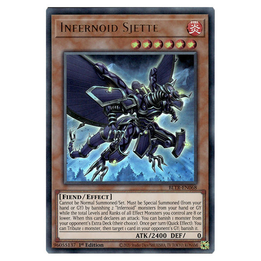 Infernoid Sjette BLTR-EN068 card from the Yu-Gi-Oh! set Battles of Legend: Terminal Revenge