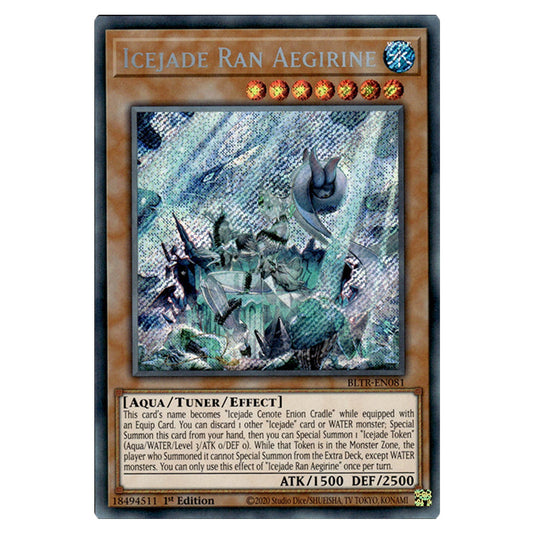 Icejade Ran Aegirine BLTR-EN081 card from the Yu-Gi-Oh! set Battles of Legend: Terminal Revenge