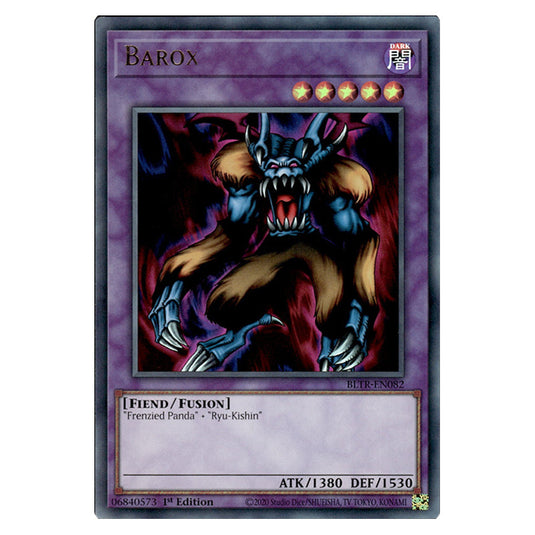 Barox BLTR-EN082 card from the Yu-Gi-Oh! set Battles of Legend: Terminal Revenge