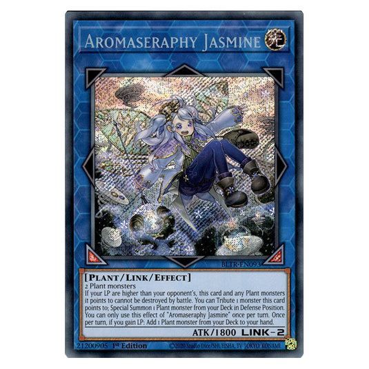 Aromaseraphy Jasmine BLTR-EN093 card from the Yu-Gi-Oh! set Battles of Legend: Terminal Revenge