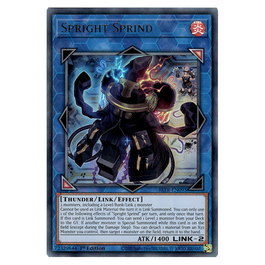 Spright Sprind BLTR-EN095 card from the Yu-Gi-Oh! set Battles of Legend: Terminal Revenge