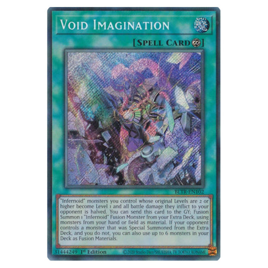 Void Imagination (Alternate Art) BLTR-EN102 card from the Yu-Gi-Oh! set Battles of Legend: Terminal Revenge