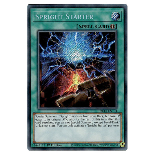 Spright Starter BLTR-EN104 card from the Yu-Gi-Oh! set Battles of Legend: Terminal Revenge