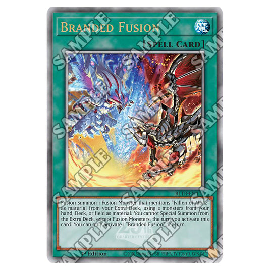 Branded Fusion BLTR-EN111a card from the Yu-Gi-Oh! set Battles of Legend: Terminal Revenge