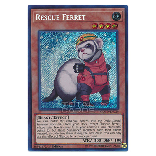Yu-Gi-Oh! - Code of the Duelist - Rescue Ferret (Secret Rare) COTD-EN0 Yu-Gi-Oh! - Code of the Duelist - Rescue Ferret (Secret Rare) COTD-EN0