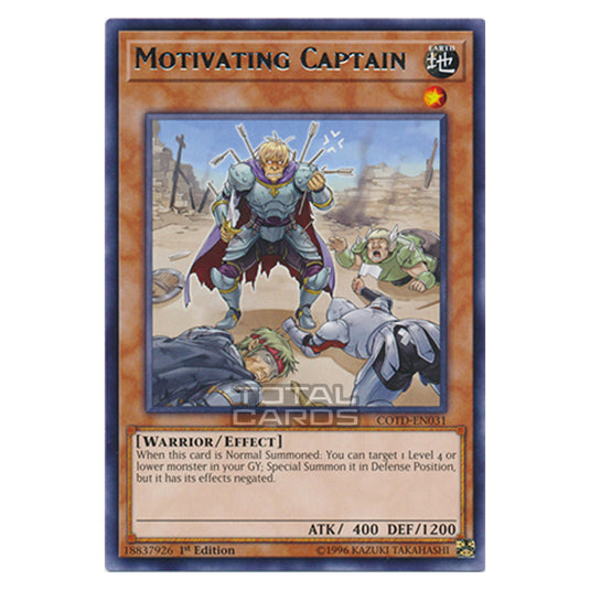 Yu-Gi-Oh! - Code of the Duelist - Motivating Captain (Rare) COTD-EN031