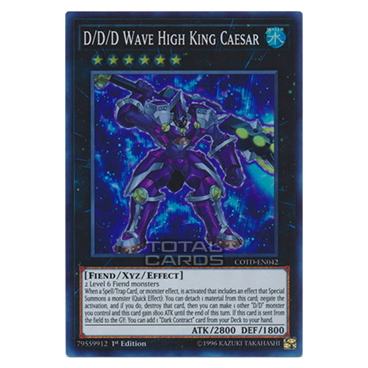 Yu-Gi-Oh! - Code of the Duelist - D/D/D Wave High King Caesar (Super Rare) COTD-EN042