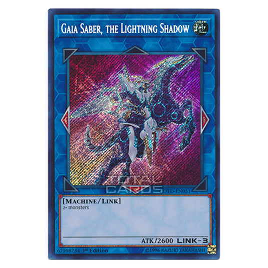 Yu-Gi-Oh! - Code of the Duelist - Gaia Saber, the Lightning Shadow (Secret Rare) COTD-EN051